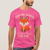 Fox Foxes Are Awesome Cute Fox Girls Boys T-shirt (Voorkant)