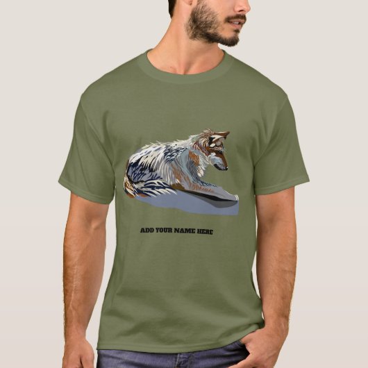 Fox Foxies Gray Fox Gray Fox T shirten T-shirt (Voorkant)