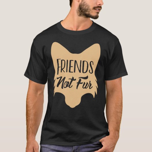 Fox Friends Not Fur Juniper T-shirt (Voorkant)