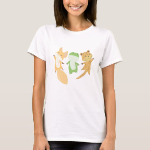 Fox Frog Leopard Dierenvrienden Funny Animals T-shirt