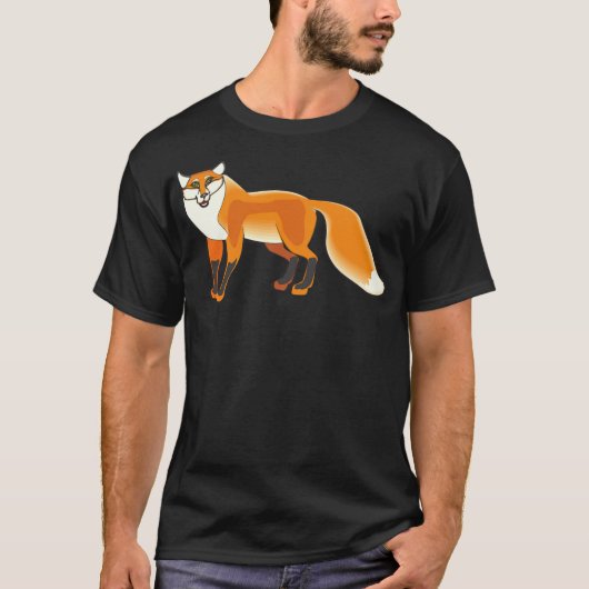 fox fucheert labrador print labradors voor dieren t-shirt (Voorkant)