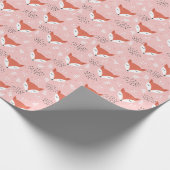 Fox Fun: Schattige bospatroon Cadeaupapier (Hoek)