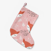 Fox Fun: Schattige bospatroon Kleine Kerstsok (Voorkant (Hangend))