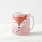 Fox Fun: Schattige bospatroon Koffiemok (Voorkant rechts)