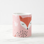 Fox Fun: Schattige bospatroon Koffiemok (Center)