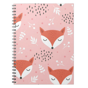 Fox Fun: Schattige bospatroon Notitieboek