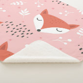 Fox Fun: Schattige bospatroon Sherpa Deken (3/4)