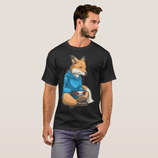Fox Gamer Controller T-shirt (Voorkant volledig)