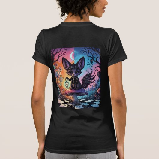 Fox gedeeld door de Twilight Realms T-shirt (Achterkant)