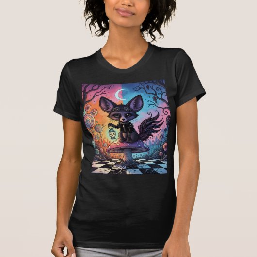 Fox gedeeld door de Twilight Realms T-shirt (Voorkant)