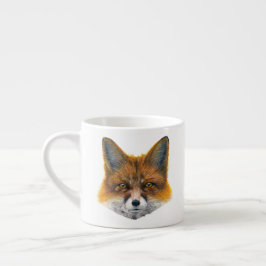 Fox gelaat - Schilderen in acryl Espresso Kop