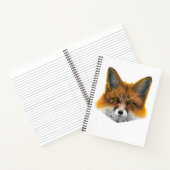 Fox gelaat - Schilderen in acryl Notitieboek (Binnen)