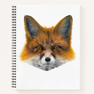 Fox gelaat - Schilderen in acryl Notitieboek