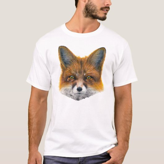 Fox gelaat - Schilderen in acryl T-shirt (Voorkant)