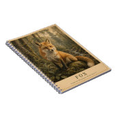 Fox Gematigde Bossen VINTAGE Notitieboek (Rechterzijde)