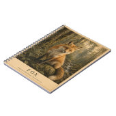 Fox Gematigde Bossen VINTAGE Notitieboek (Linkerzijde)