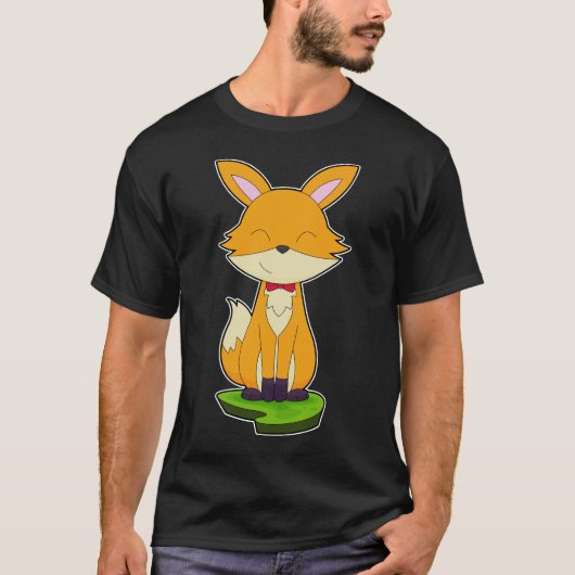 Fox Gentleman Bow-stropdas T-shirt (Voorkant)