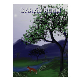 Fox gepersonaliseerd Poster