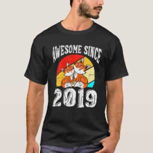 Fox Geweldige sinds 2019 3x verjaardag 3 jaar oud T-shirt