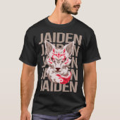 Fox Gezicht - Jaiden Naam T-shirt (Voorkant)