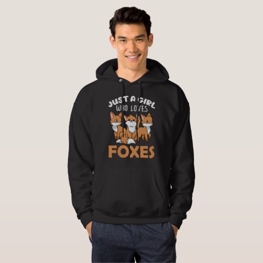 Fox Gifts Women Fox Gifts Girls Fox Lover Fox Hoodie (Voorkant volledig)