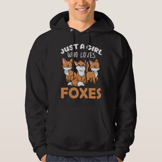 Fox Gifts Women Fox Gifts Girls Fox Lover Fox Hoodie (Voorkant)