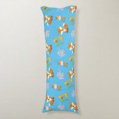 Fox Giraffe en Elephant Print Body Pillow Lichaamskussen (Voorkant Verticaal)
