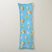 Fox Giraffe en Elephant Print Body Pillow Lichaamskussen (Achterkant (Verticaal))