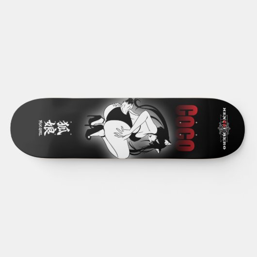 Fox girl Coco Persoonlijk Skateboard (Horizontaal)