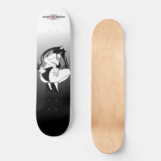 Fox Girl Persoonlijk Skateboard (Voorkant)