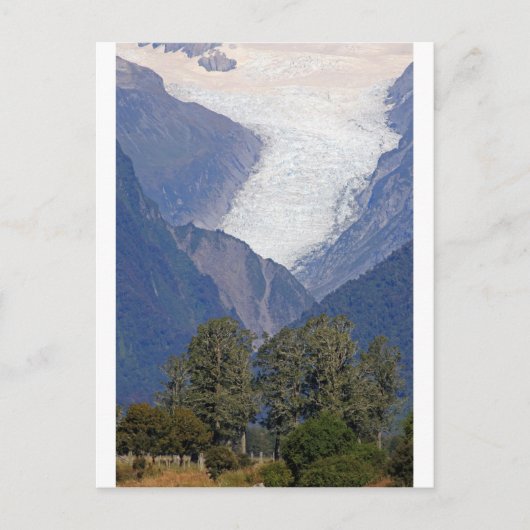 Fox glacier Nieuw-Zeeland Briefkaart (Voorkant)