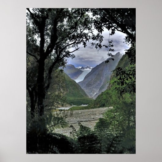 Fox Glacier Poster (Voorkant)