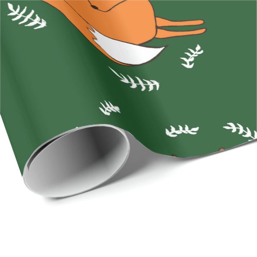 Fox Glossy inpakpapier, 30 in x 6 ft Cadeaupapier (Rol Hoek)