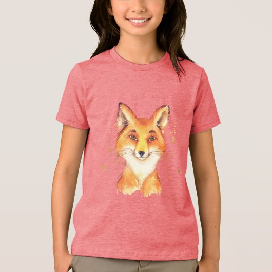 Fox Gold-Spletters Tri-Blend Shirt (Voorkant)