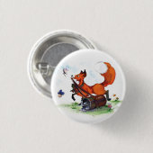 Fox Golfing Pin Ronde Button 3,2 Cm (Voorkant /achterkant)