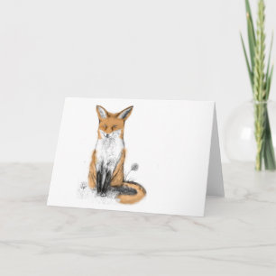 fox greeting card kaart