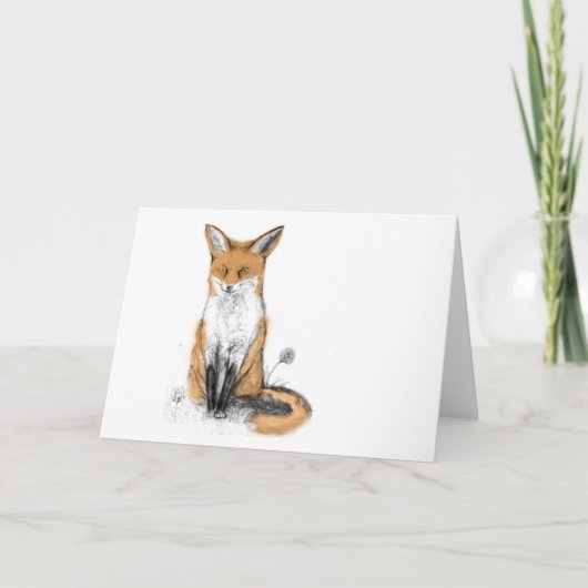 fox greeting card kaart (Voorkant)