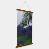 Fox Grove gepersonaliseerde houten bovenkant wandt Hangend Wandkleed (Gebogen)