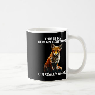 Fox Halloween kostuum - Dit is mijn menselijke kos Koffiemok