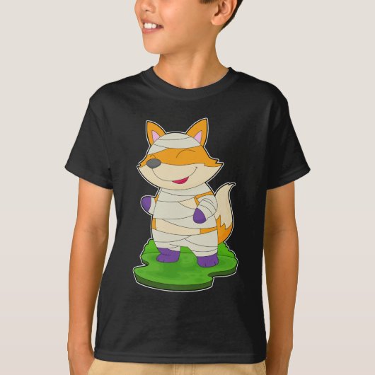 Fox Halloween Mummy T-shirt (Voorkant)