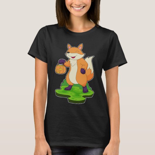 Fox Halloween pompoen T-shirt (Voorkant)