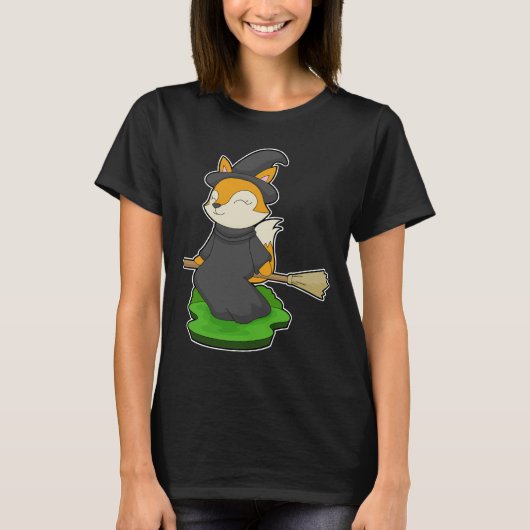 Fox Halloween Witch T-shirt (Voorkant)