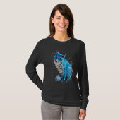 Fox hand gekleurd ijskuim t-shirt (Voorkant volledig)