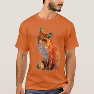 Fox hand geschilderd Fox T-shirt
