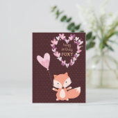Fox Happy Birthday Foxy Briefkaart (Staand voorkant)