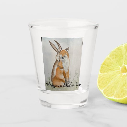 Fox & Hare Shot Glass Glas (Voorkant)