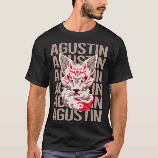 Fox Head - Agustin Naam T-shirt (Voorkant)