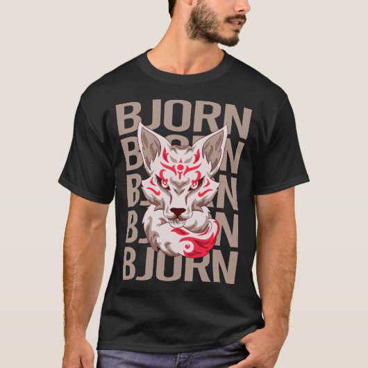 Fox Head - Bjorn naam T-shirt (Voorkant)