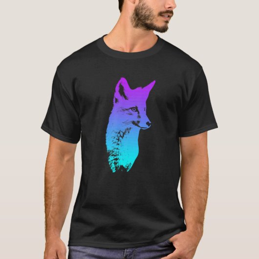 Fox head fox fox hunting hunter t-shirt (Voorkant)