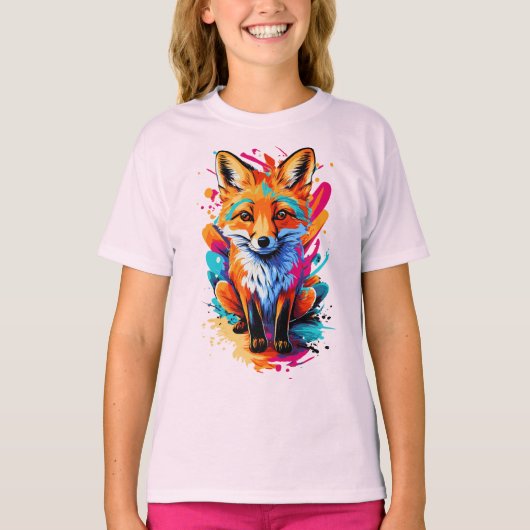 Fox Head - Fox T-shirt - Schattige Fox T-shirts (Voorkant)